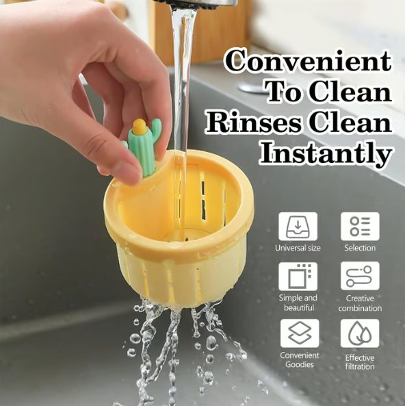 GFOUK® Cactus Kitchen Sink Drain Strainer🌿Removes odors and prevents blockages